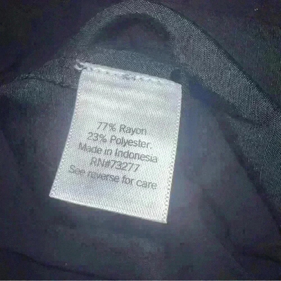 Nine West black linen like ruched midi dress 2X - Picture 3 of 7